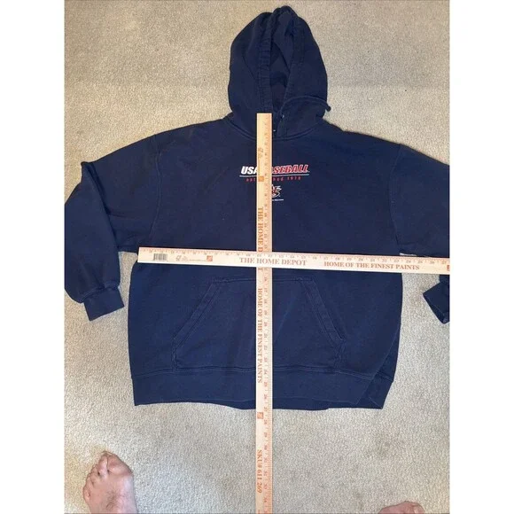 Team USA Baseball Officially Licensed Sweatshirt Hoodie Blue WBC | Mens XXL - Picture 5 of 8
